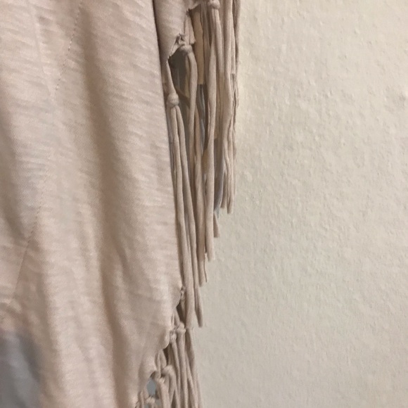 Free People Movement Fringed Poncho Creme Size Small - Picture 9 of 14